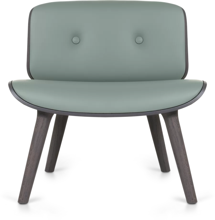 Nut Lounge Chair Spectrum agave grey front view